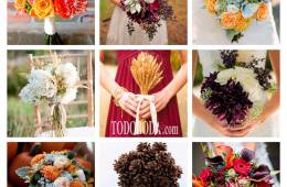 Nueve ramos de novia para una boda en otoño