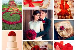 Inspiración para bodas con rosas rojas