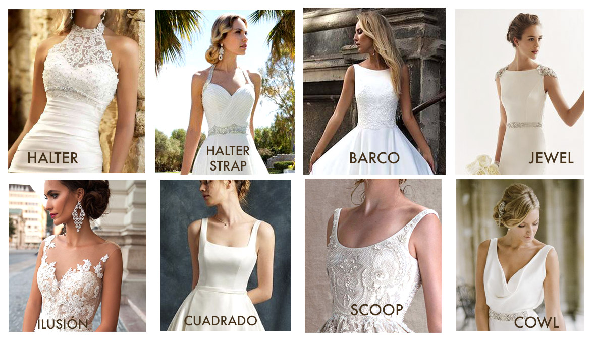 Ideas escote novia vestidos personalizado