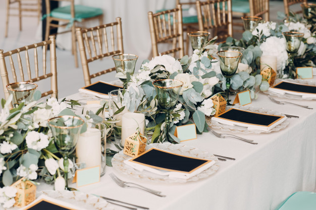 decoracion mesa boda blanco verde 183314 15